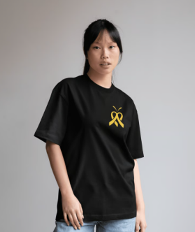 T-shirt - Cancro infantile (Giallo)